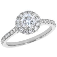 S Collection Bridal 1.25 CT. T.W. Diamond Halo Ring in 14K Gold (I1, H-I)