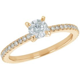 S Collection Bridal Diamond Ring in 14K Gold