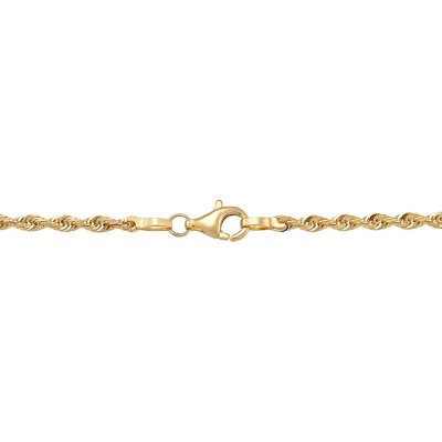 Uverly 14K Rope Diamond Cut Necklace