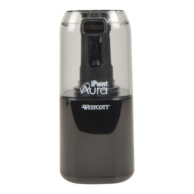 Westcott Ipoint Aura Ti Non-Stick Electric Pencil Sharpener, Black ...
