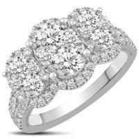 1.75 CT. T.W. Diamond Composite Bridal Ring in 14K Gold