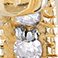 Yellow, variant on 0.22 CT. T.W. Inside Outside Diamond Hoop Earrings in 14K Gold