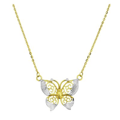 14k gold deals butterfly pendant