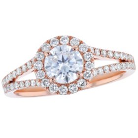 S Collection Bridal 1.30 CT. T.W. Diamond Halo Ring in 14K Gold (SI, H-I)