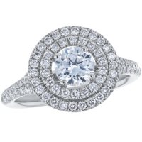 S Collection Bridal 1.40 CT. T.W. Double Halo Diamond Ring in 14K Gold (SI, H-I)