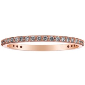 Round Cut Diamond Eternity Band in 14K Gold