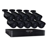 Night Owl 16-Channel HD Wired DVR with Pre-Installed 1TB Hard Drive and 10-1080p HD Wired Cameras
