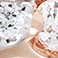 Rose, variant on 1.00 CT. T.W. Princess Cut Halo Diamond Ring & Band Set in 14K Gold