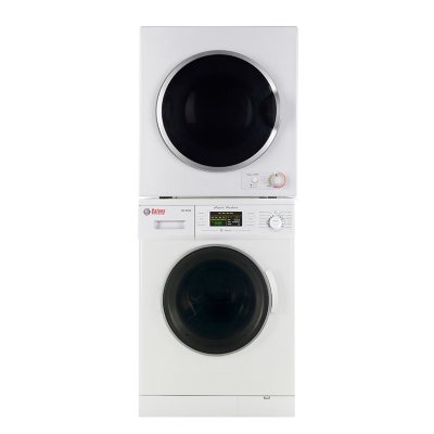 Galaxy Stackable Set Compact Laundry Pair - 1.6 Cu.Ft. Front Load Washer &  3.5 Cu.Ft. Short Dryer