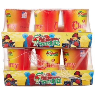 Philadelphia Water Ice Cups, Cherry (8 fl. oz. ea., 12 ct.) - Sam's Club