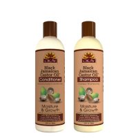 OKAY Black Jamaican Castor Oil Moisture Growth Shampoo and Conditioner - Sulfate, Silicone, Paraben Free (12 oz., 2pk.)