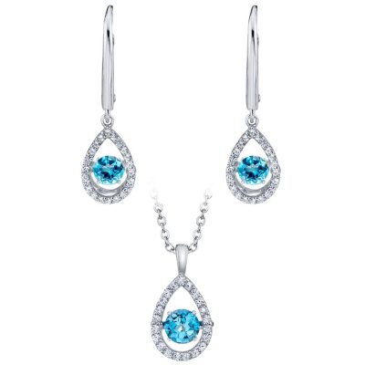 JewelersClub Sky Blue Topaz Gemstone Necklace for Women & Girls