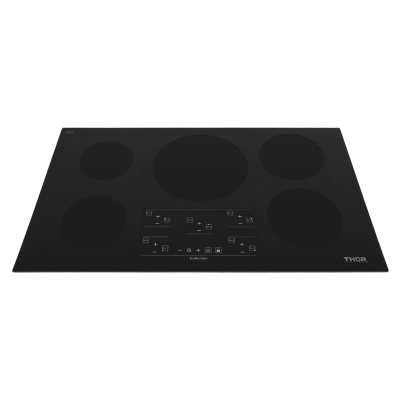 Thor Kitchen 36 Glass Induction Cooktop In Black With 5 Elements