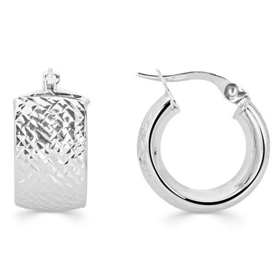 Sam's club sterling on sale silver hoop earrings