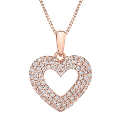 Sam's club deals diamond heart necklace