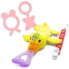NISSI & JIREH 5-in-1 Pacifier Soother and Teether Set Bundle (Choose Type & Color)