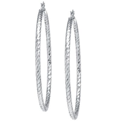 sterling silver hoop earrings