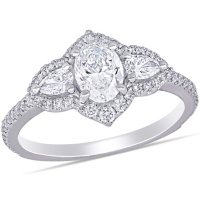 Allura 1.45 CT. T.W. Diamond Halo Engagement Ring in 14k White Gold