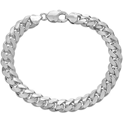 Sterling Mexico Cuban Chain Link Bracelet