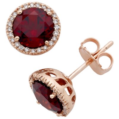 Garnet earrings hot sale h samuel