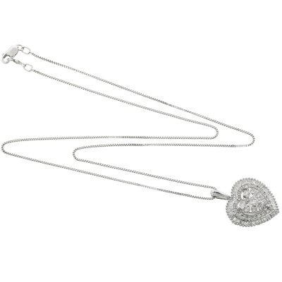 Sam's club diamond 2025 heart necklace