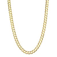 5MM Solid Curb Chain in 14K Yellow Gold