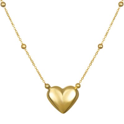 Heart pendant 14k deals gold