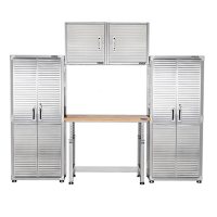 UltraHD 5-Piece Garage Cabinet Set w/Adjustable Workbench Deals