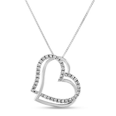 Sam's club diamond deals heart necklace