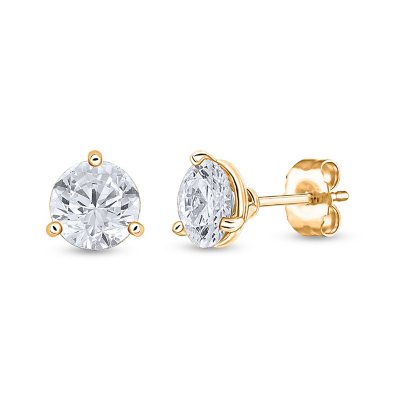 V SHAPE DIAMOND STUDS (TE964)