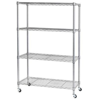 Classical 2 Tiers Chrome Plated Wire Cart in Electronic Factory - China  Shelving, Wire Shelving Cart