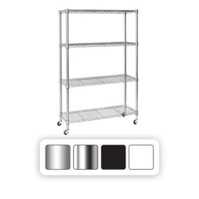 Seville Classics Steel Shelf & Cabinet Sliding Drawer Organizer, 14W x  17.5D x 6.25H