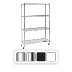 Storage Shelves, Closet Organizers and Storage 5-Shelf Foldable Metal  Shelving Units 28 W x 14 D x 65 H for Garage Kitchen Bakers, Collapsible