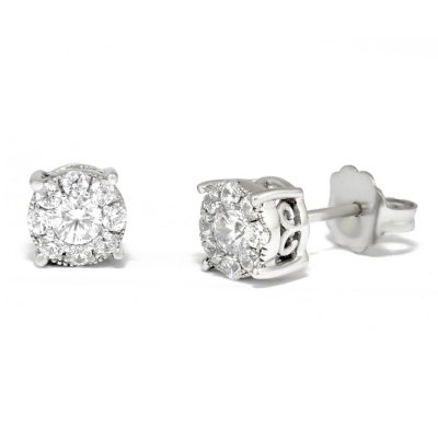 .50 Carat Total Weight Diamond Stud Earrings A025.50