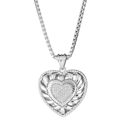 Lids Louisville Cardinals Women's Sterling Silver Logo Heart Pendant