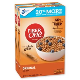 Fiber One Original Bran Cereal 39.2 oz., 2 pk.