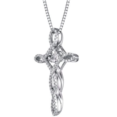 Sams diamond sale cross necklace