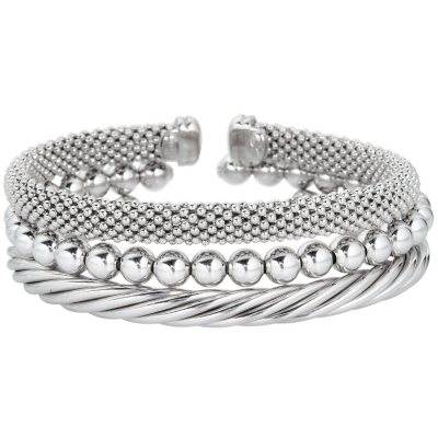 Sterling silver bracelet clearance set