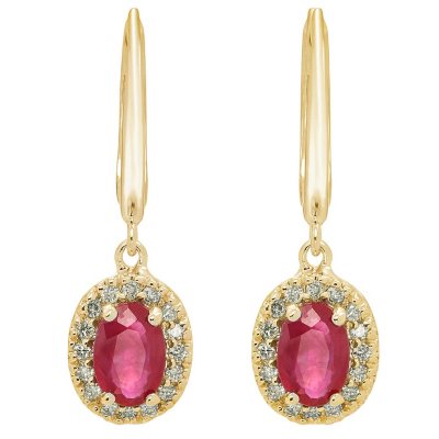 Ruby earrings hot sale h samuel