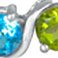 Multi Gemstone, variant on Round Cut Gemstone Swirl Tennis Bracelet in Sterling Silver