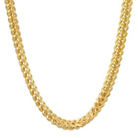 14K Yellow Gold Hollow Franco Chain, 22"