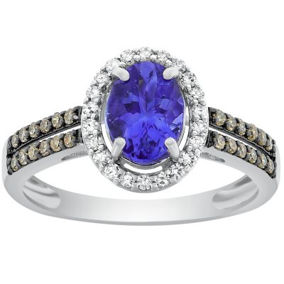 14K White Gold Tanzanite and Diamond Ring - Sam's Club