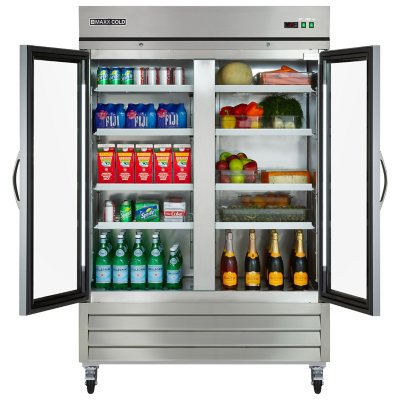 Maxx Cold MXCR-49GD Reach-In Refrigerator, Glass Door, Bottom Mount 49