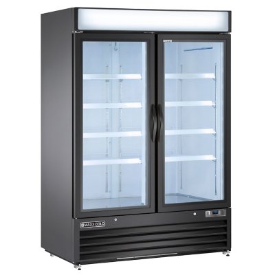 Maxx Cold X Series Merchandiser Freezer With Glass Door Black 48 Cu   0040980269036 A