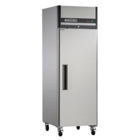 HorecaTraders Standing Freezer with Wheels | 2 doors | 134 x 84.5 x 200 cm