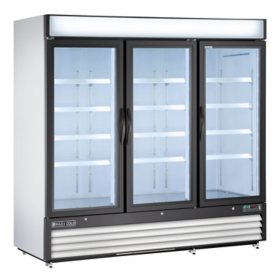 Maxx Cold X-Series Triple Door Upright Merchandiser Freezer 72 cu. ft.