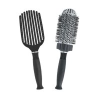 KareCo Tangle Buster® Detangler & Large Round Ceramic Thermal Hair Brush Set