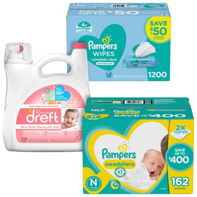 sam's club pampers swaddlers size 2