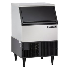Maxx Ice Self-Contained Ice Machine in Stainless-Steel 250 lbs.