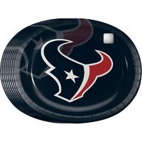 NFL Paper Platter Plates, 10" x 12" (55 ct.) (Choose Your Team)